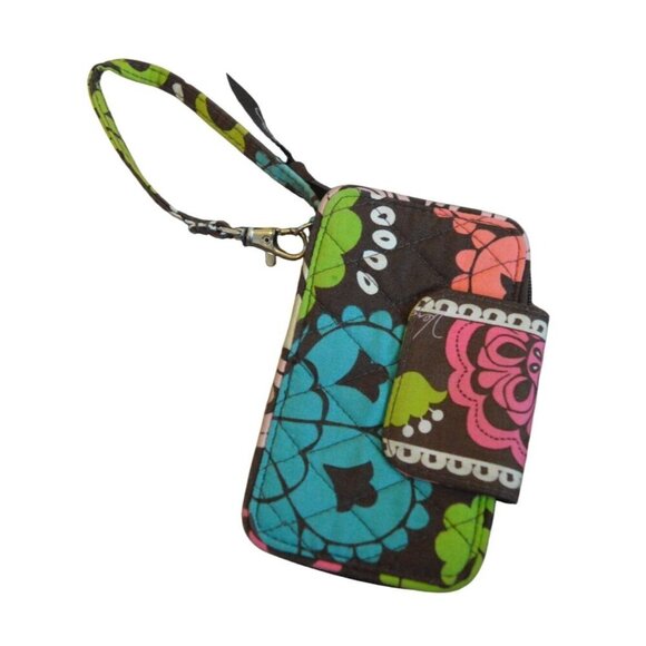 Vera Bradley ID Wristlet Wallet Lola Retired Fall 2013 Print Preppy Bohemian - Picture 1 of 5